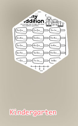 Addition games for kindergarten